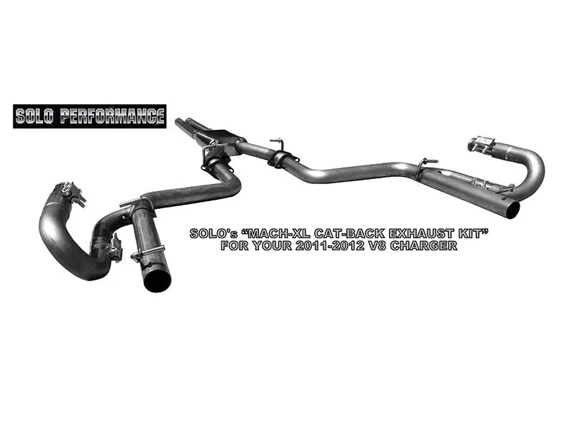 Solo Performance Exhaust Dodge Charger R/T V8 5.7 Hemi (11-14) Mach-XL Catback - 991189SL