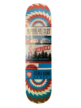 Stereo Clint Peterson Concert & Dance 7.9" Classic Skateboard Deck