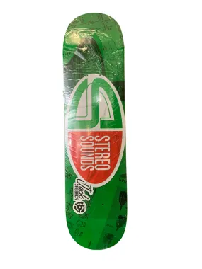 Stereo Jack Sabback Diagram Green/Red 8" Classic Skateboard Deck