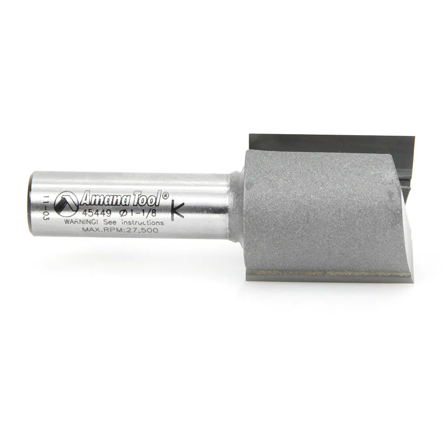 Straight Plunge Router Bit | 2 Flute | Various Dia x 1 1⁄4 x 1⁄2" Shank | 45449 | 738685854495