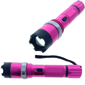 Stun Gun with Flashlight 7" Pink - 3 Million Volt