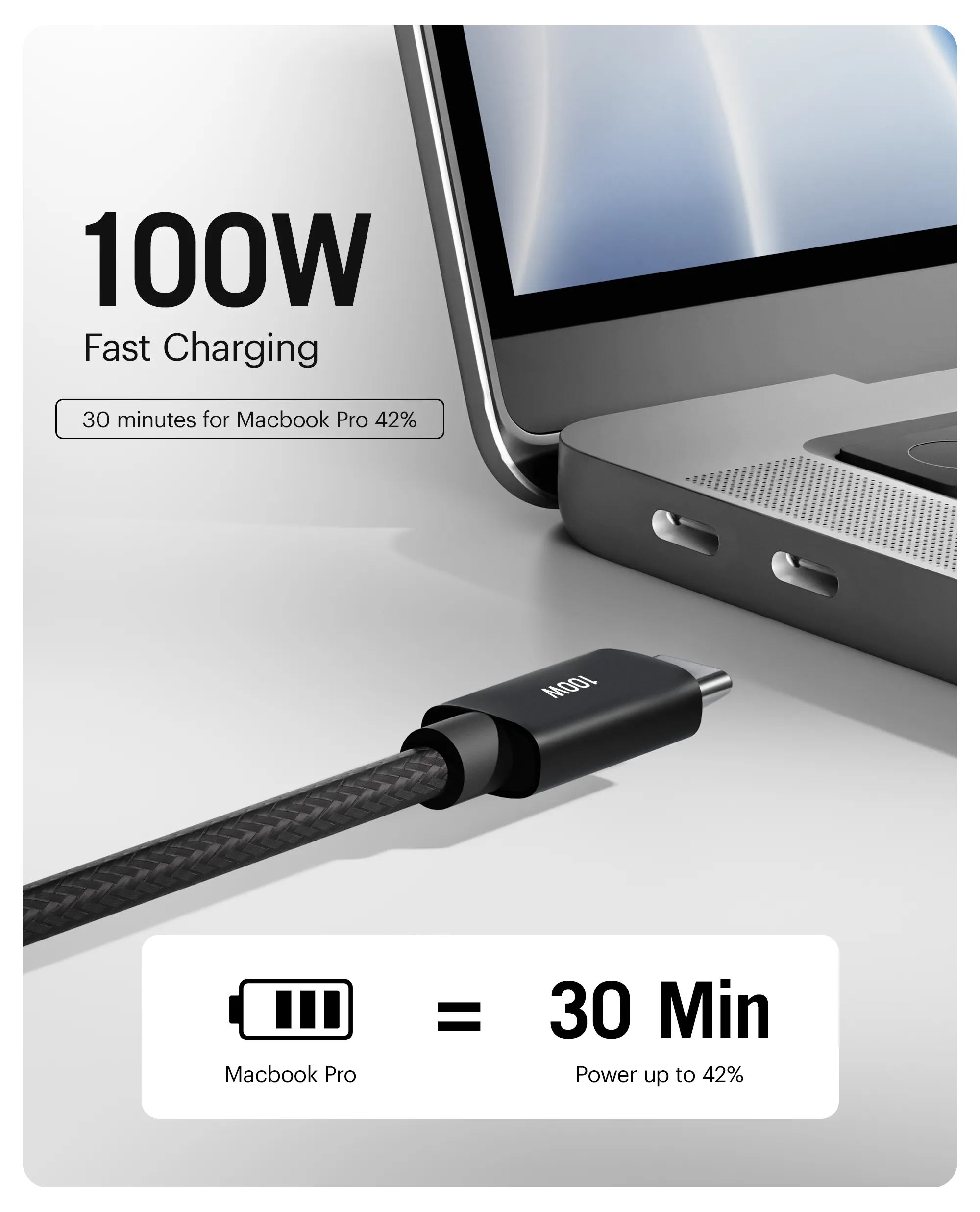 SURGE™ Kevlar Core USB-C 100W Charging Cable