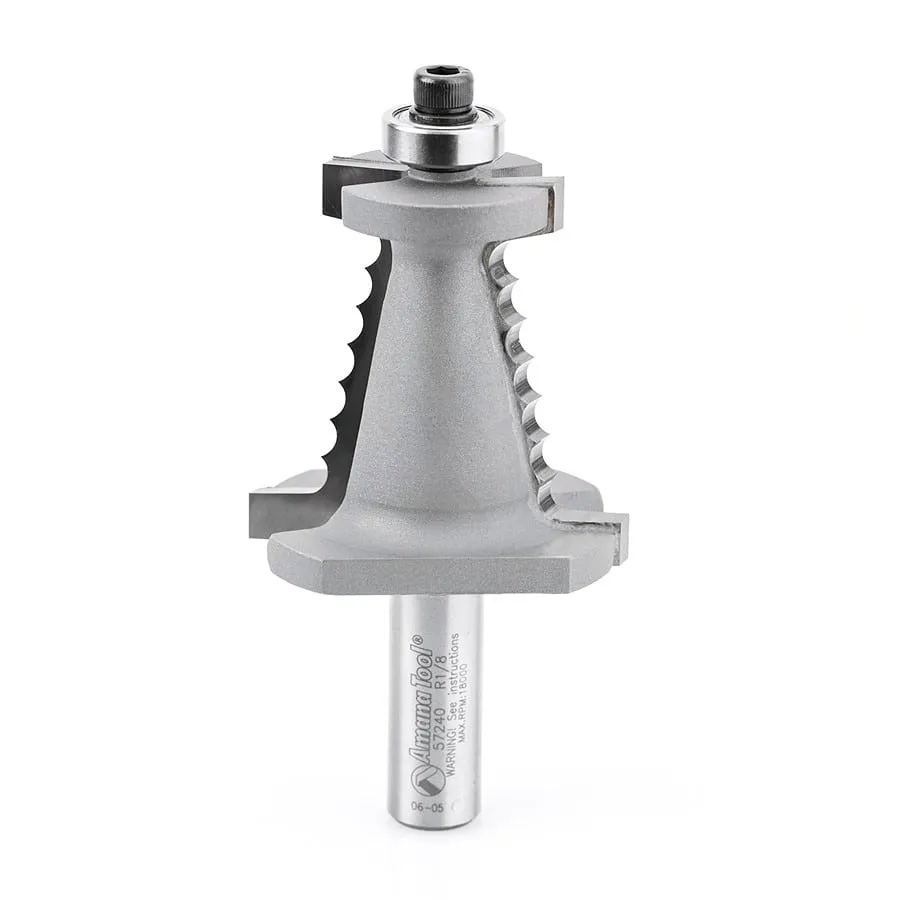 Tapered Reed Router Bit | 2 Dia x 2" x 78°x 1⁄2 Shank | 57240 | 738685572405