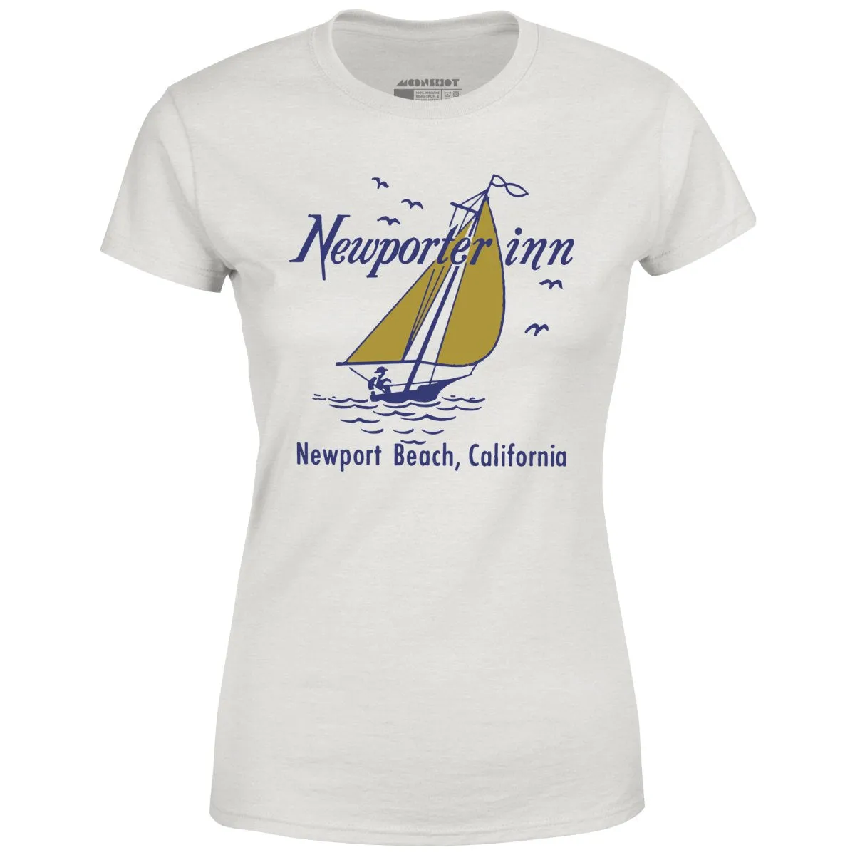 The Newporter Inn v2 - Newport Beach, CA - Vintage Hotel - Women's T-Shirt