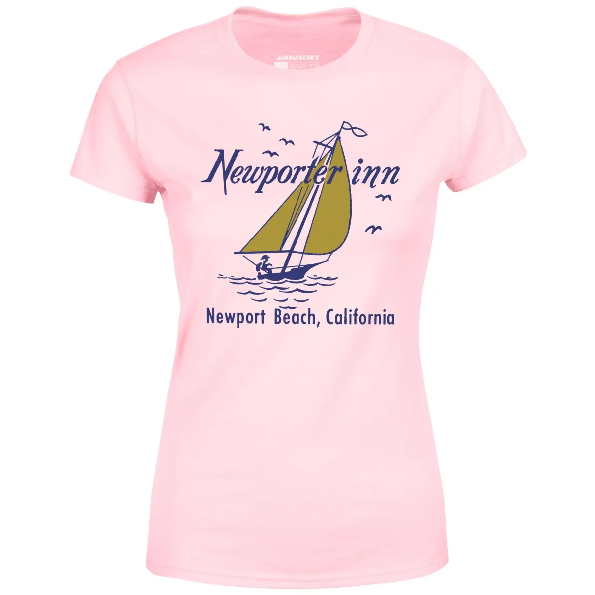 The Newporter Inn v2 - Newport Beach, CA - Vintage Hotel - Women's T-Shirt