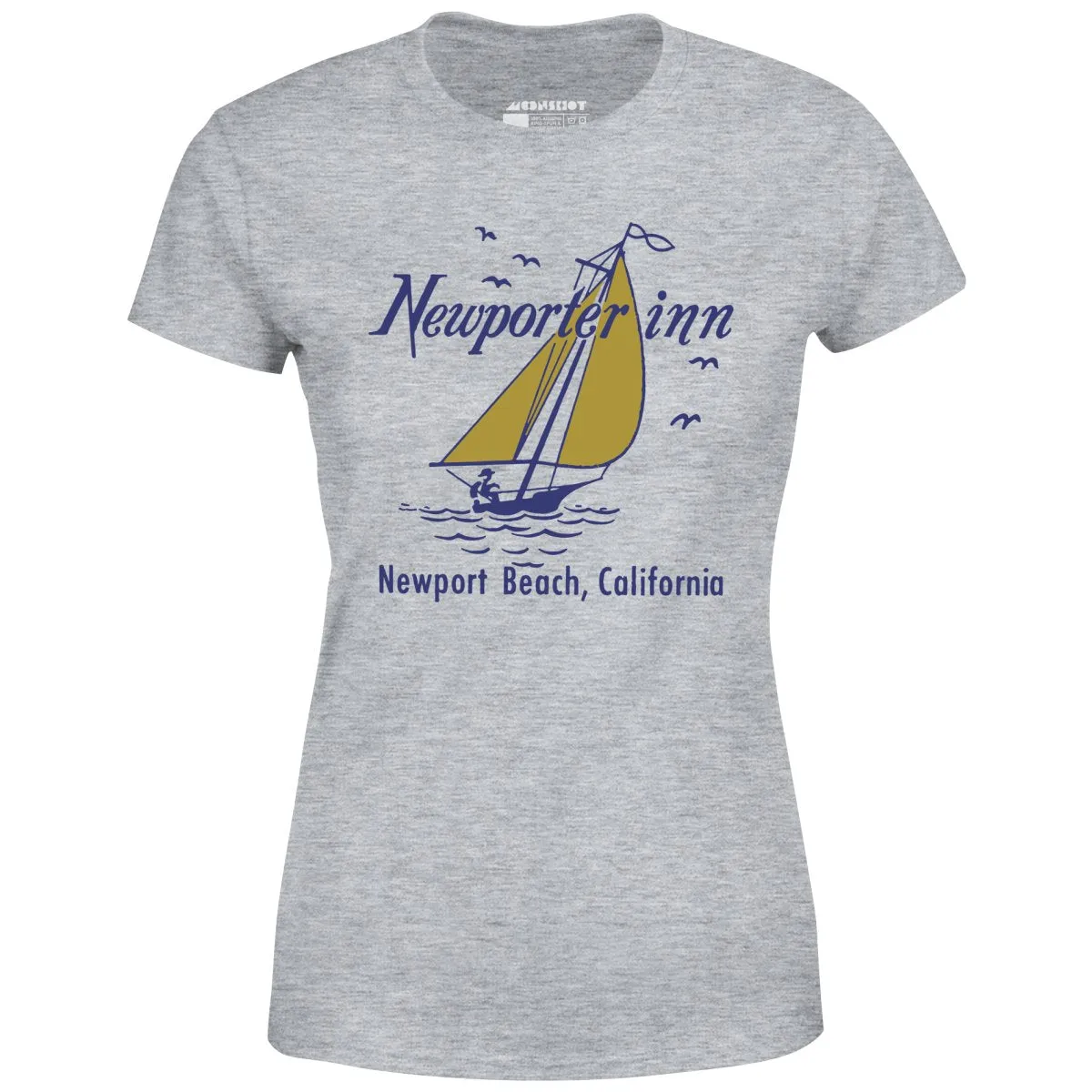 The Newporter Inn v2 - Newport Beach, CA - Vintage Hotel - Women's T-Shirt