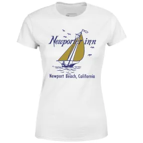 The Newporter Inn v2 - Newport Beach, CA - Vintage Hotel - Women's T-Shirt