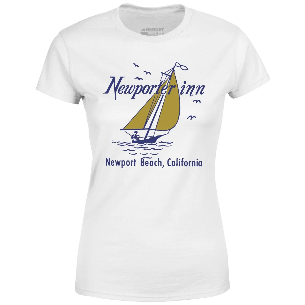 The Newporter Inn v2 - Newport Beach, CA - Vintage Hotel - Women's T-Shirt