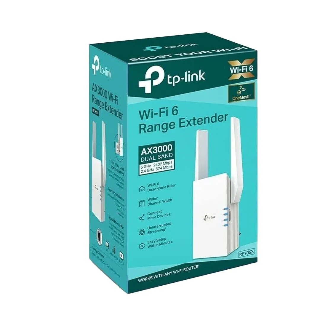 TP-Link RE705X AX3000 Mesh Wi-Fi 6 Range Extender