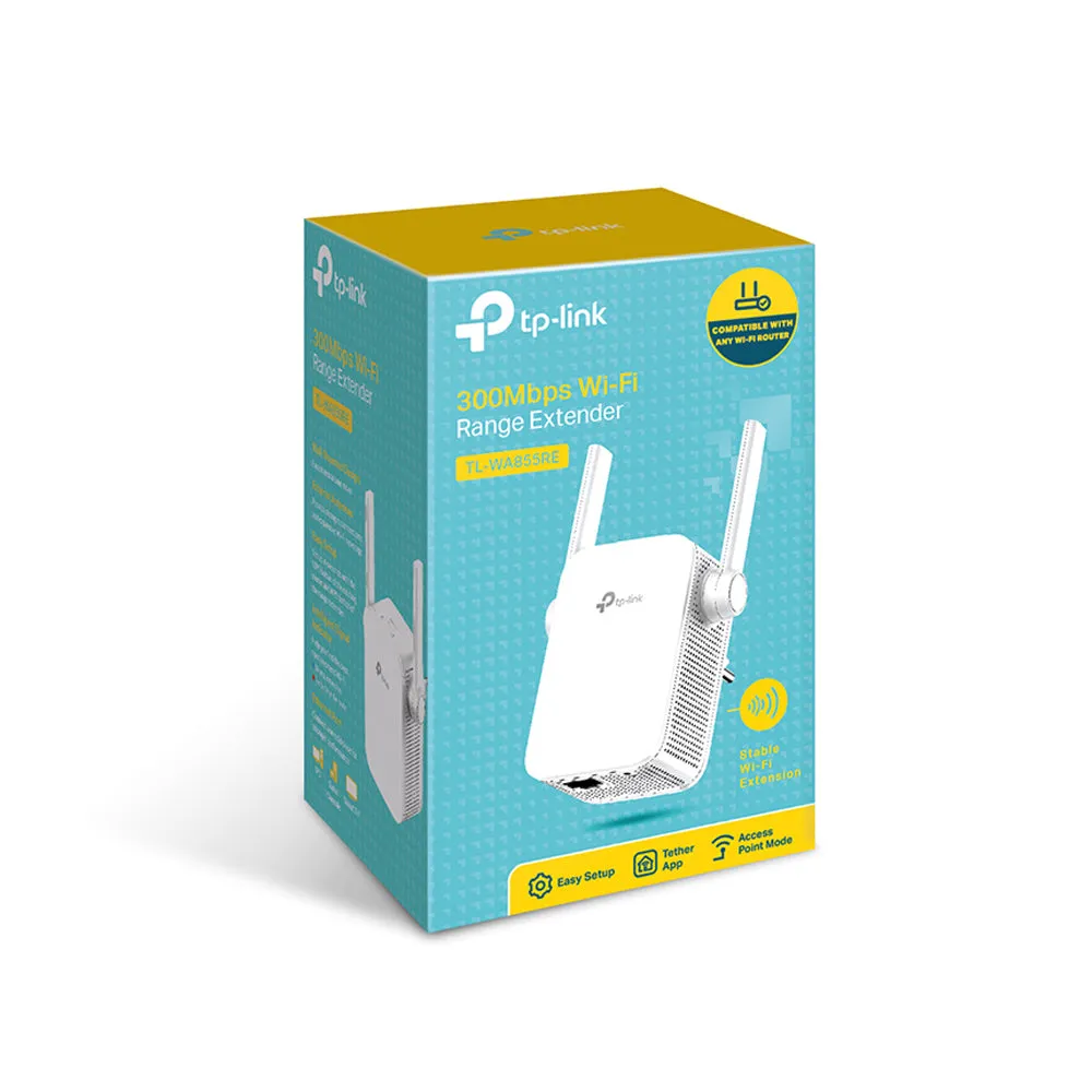 TP-Link TL-WA855RE 300Mbps Wireless Plug-In Wi-Fi Range Extender MIMO Dual Antenna Wifi Repeater TP LINK TPLINK