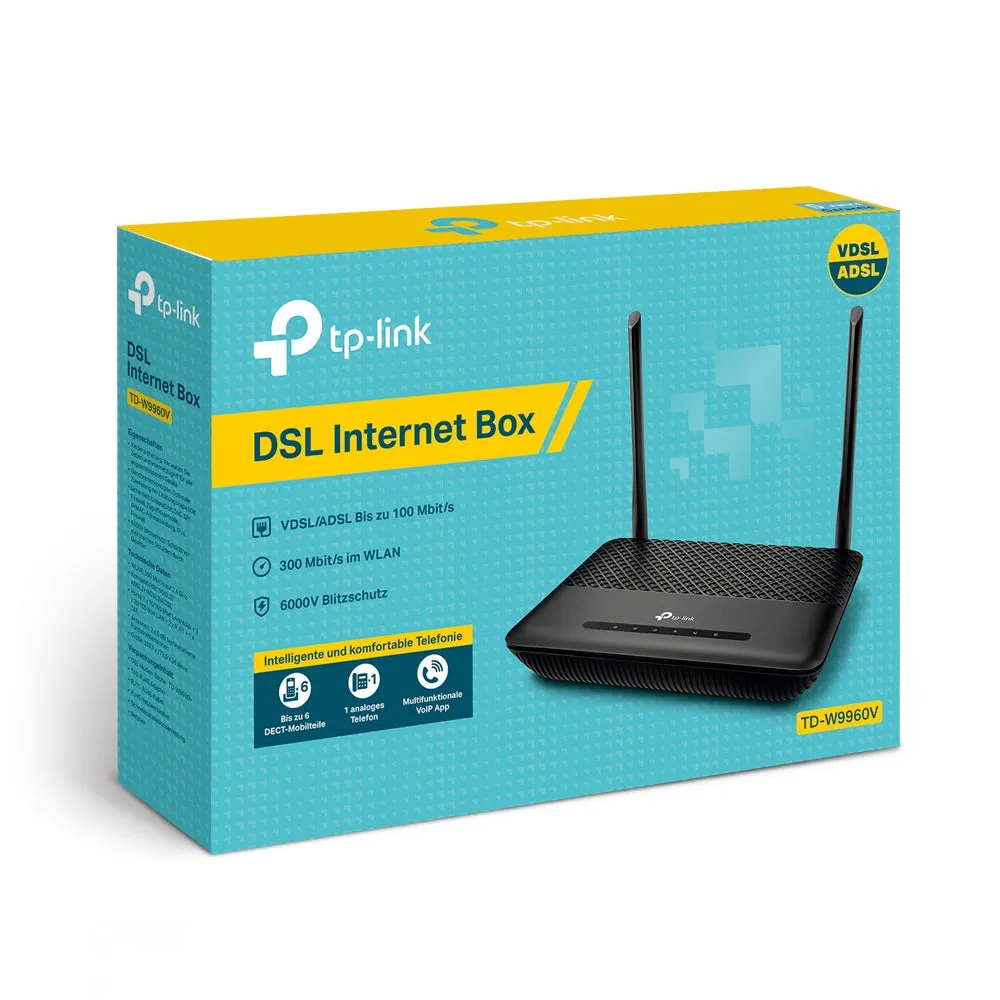 Tp-Link Wlan Router Td-W9960v - 300Mbit/S