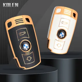 TPU Car Smart Key Case Cover Fob For BMW E60 E61 E70 E81 E87 E90 E91 E92 X1 X5 X3 1 3 5 6 Series Z4 Protector Shell Accessories