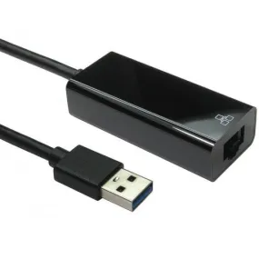 USB 3.0 to Gigabit RJ45 Ethernet Network Adapter, Black