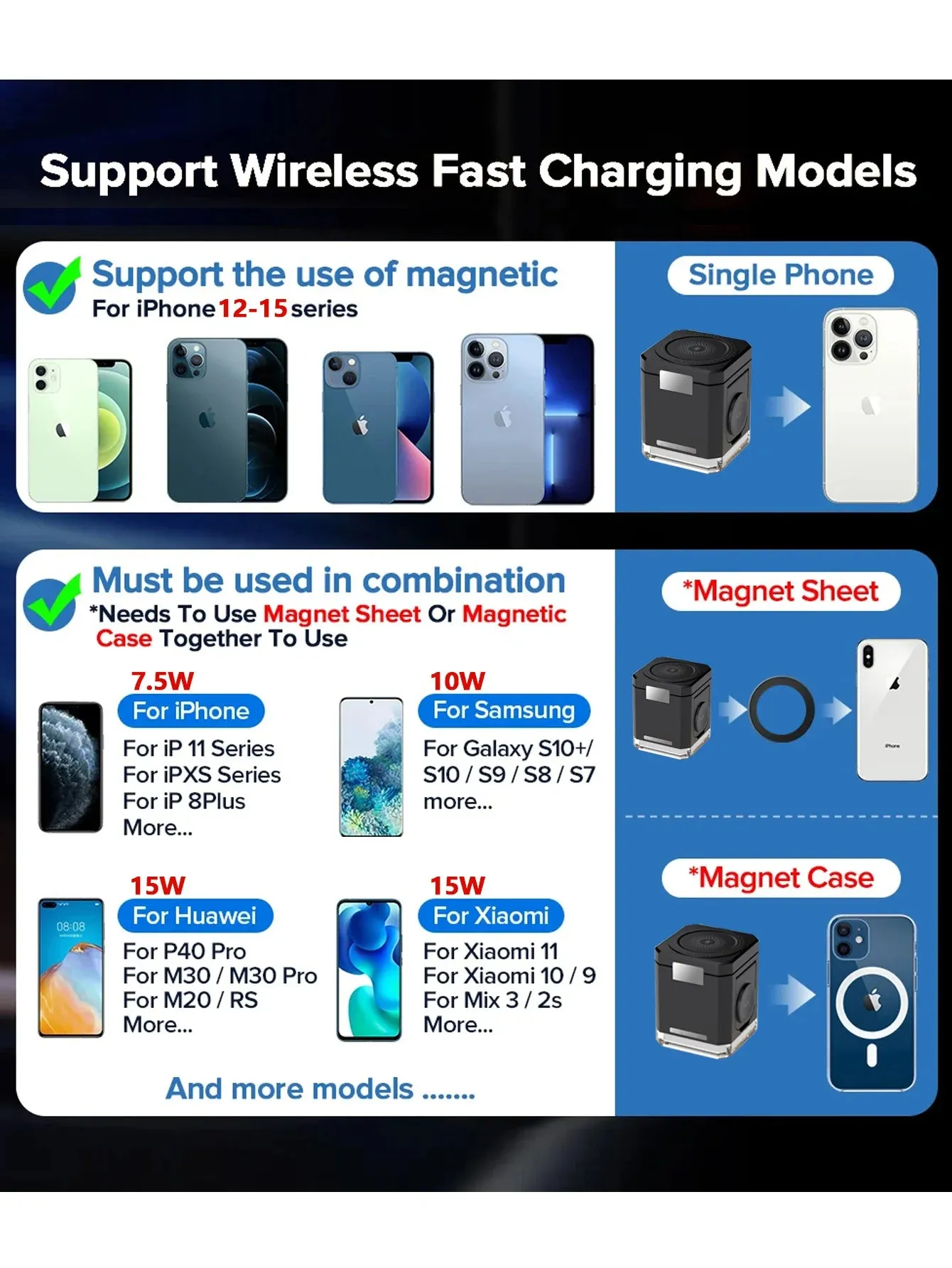 wireless charging phone case iphone 12|40W 4 in 1 fast Magnetic Wireless Charger Stand For Apple Watch AirPods Pro 3 2 iPhone 14 13 12 ProMax  HUAWEI XIAOMI Samsung