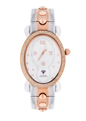 Womens Rose Gold Tone Diamond Watch | Appx 1.01 Carats