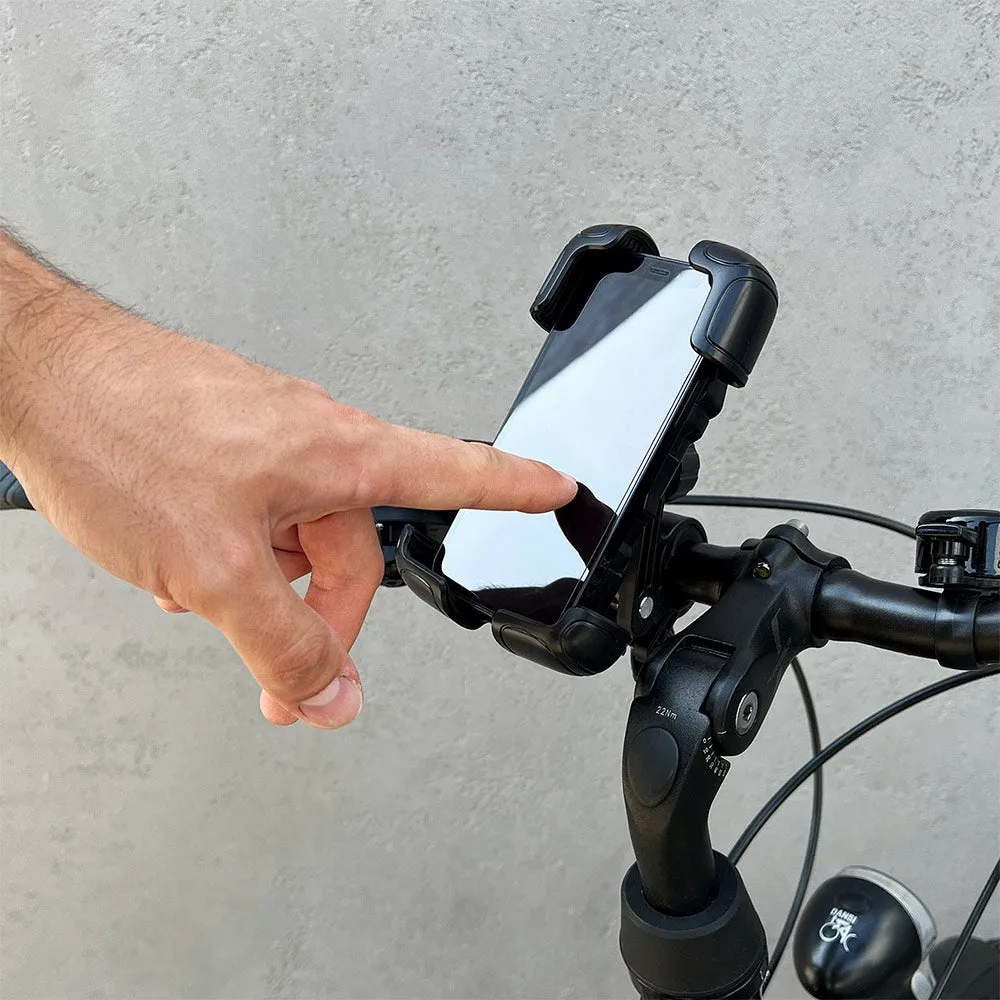 Wozinsky Mobilholder til Styret på Cykel / Motorcykel - Maks. Størrelse: 180 x 95mm - Sort