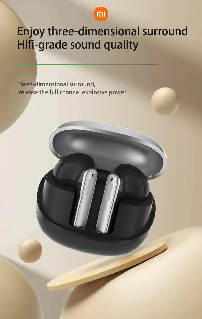 Xiaomi A33 In Ear Headphone Wireless Bluetooth5.3 Earbud 3D Surround HiFi Sound Sport Music Headset Built-in Mic For Android iOS